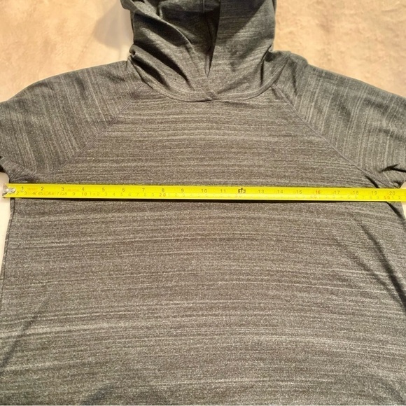 NWT Athletic Hoodie Medium Apana Yoga Lifestyle Activewear Heather Black LongSlv - Picture 15 of 16